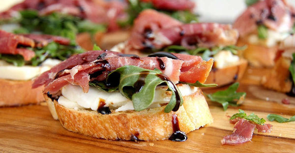 Prosciutto Fig Balsamic Bruschetta