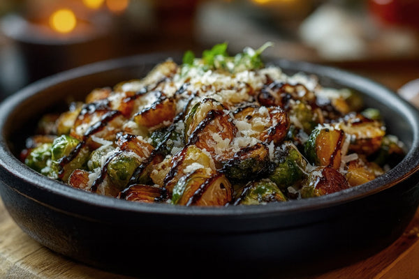 Roasted Garlic Brussels Sprouts