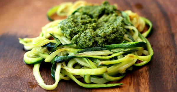 Vegan Pesto Zucchini Pasta