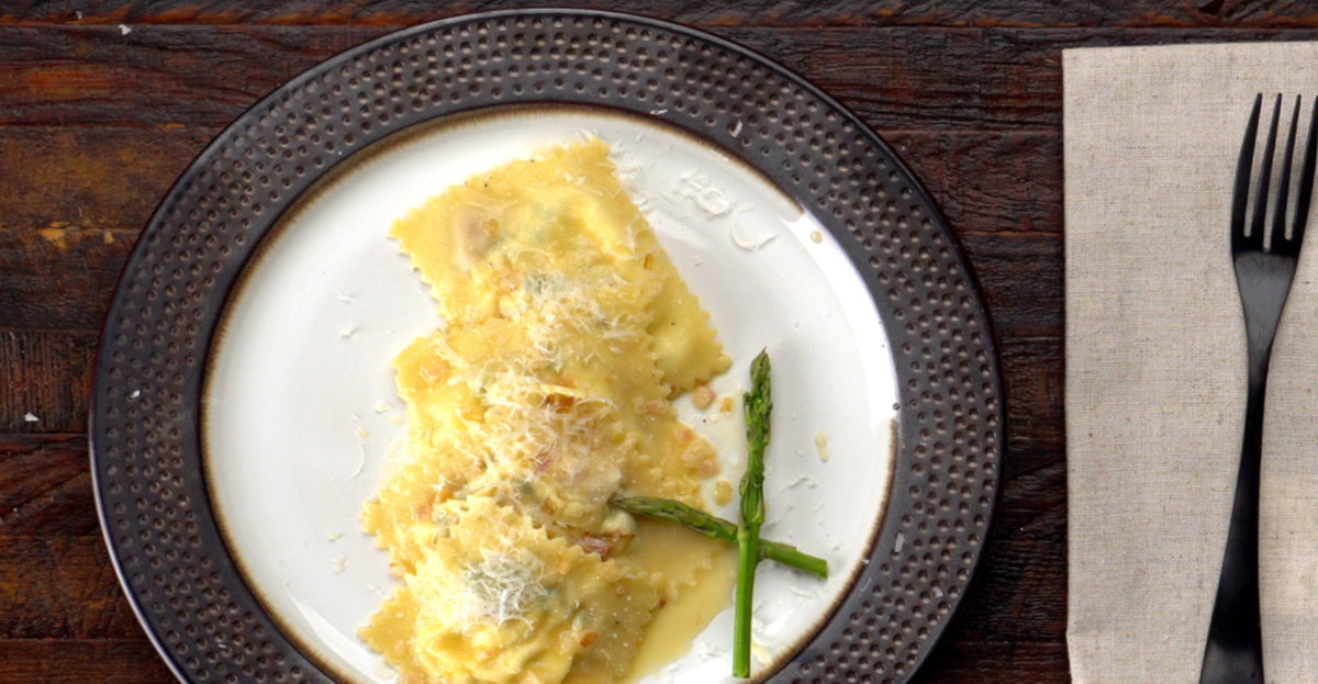 Asparagus Prosciutto Ravioli